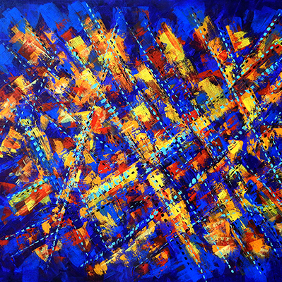 bright abstract painting