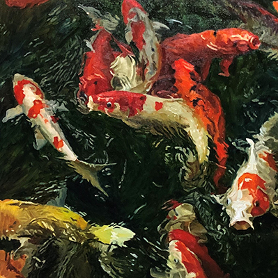 koi fish painting