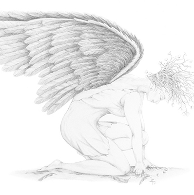 angel drawing