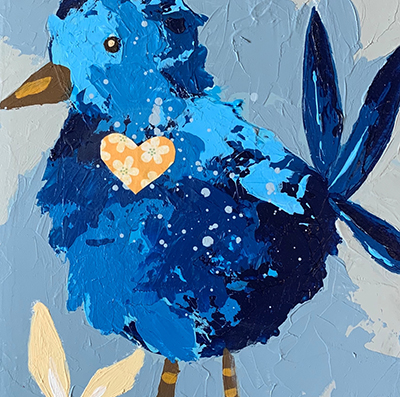 bluebird painting