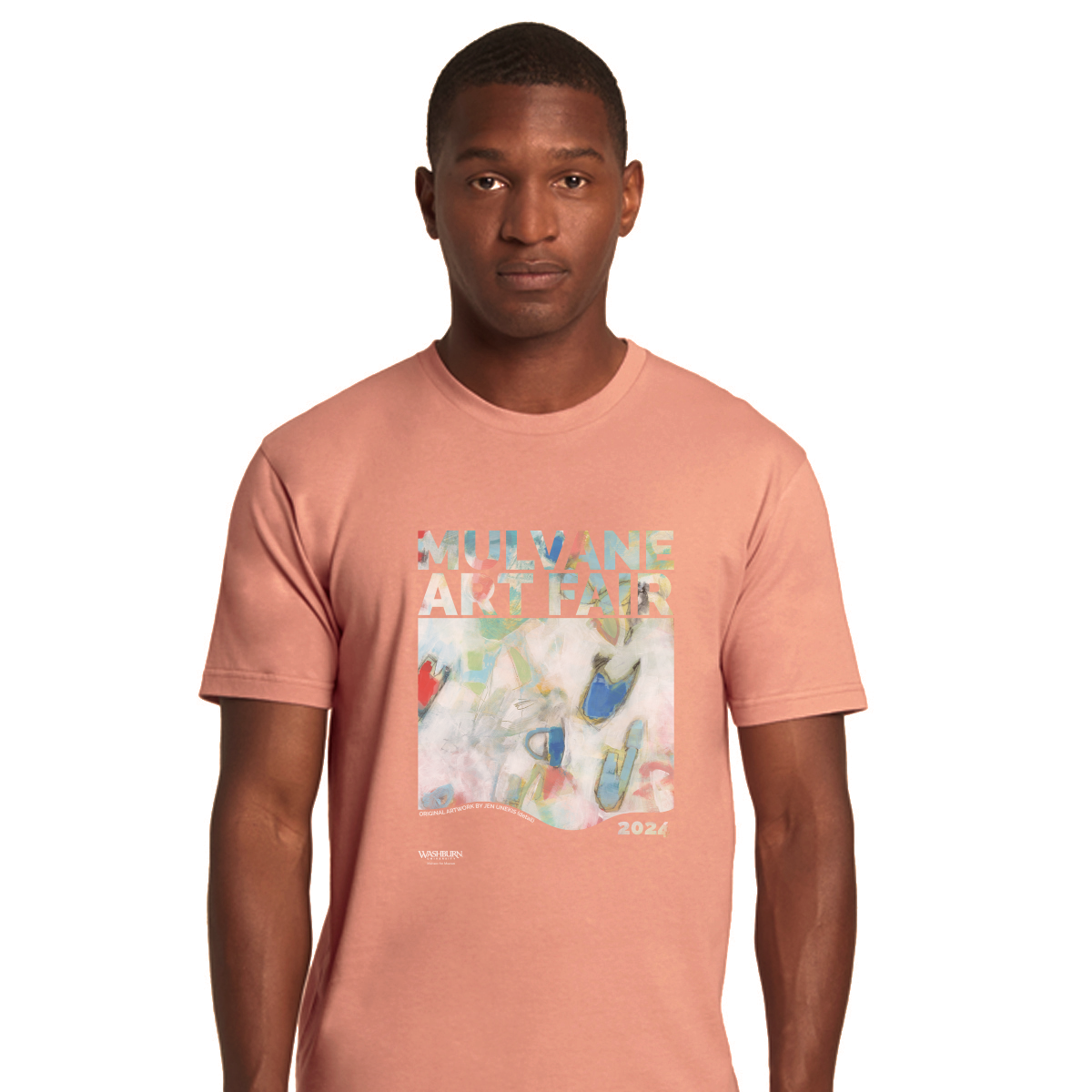 Mockup of 2024 Art Fair t-shirt