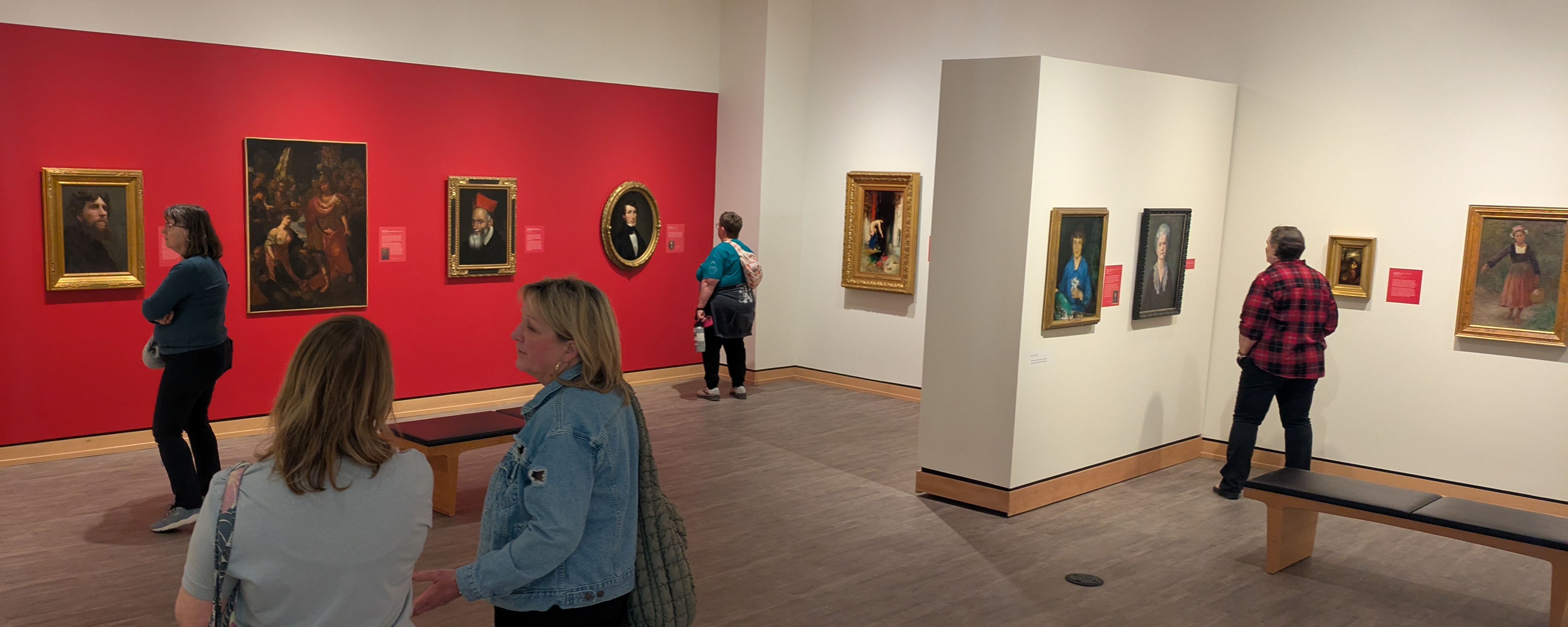 visitors in gallery
