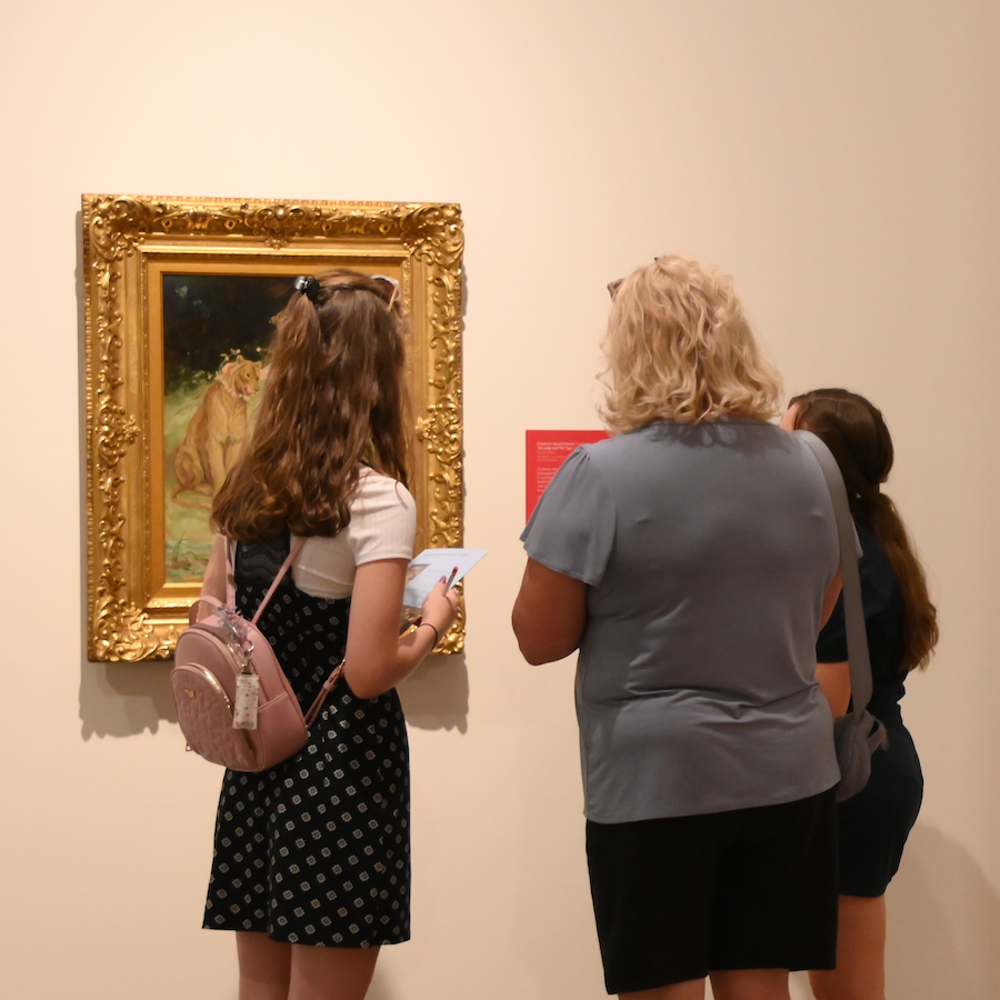 visitors in galleries